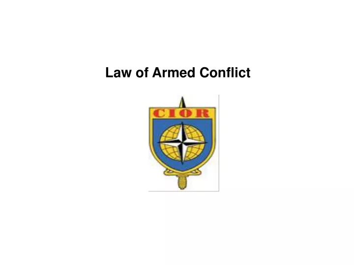 law of armed conflict