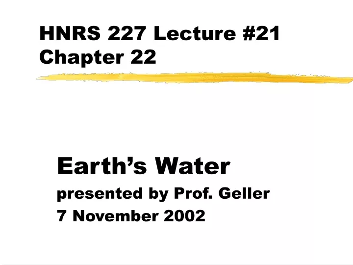 hnrs 227 lecture 21 chapter 22
