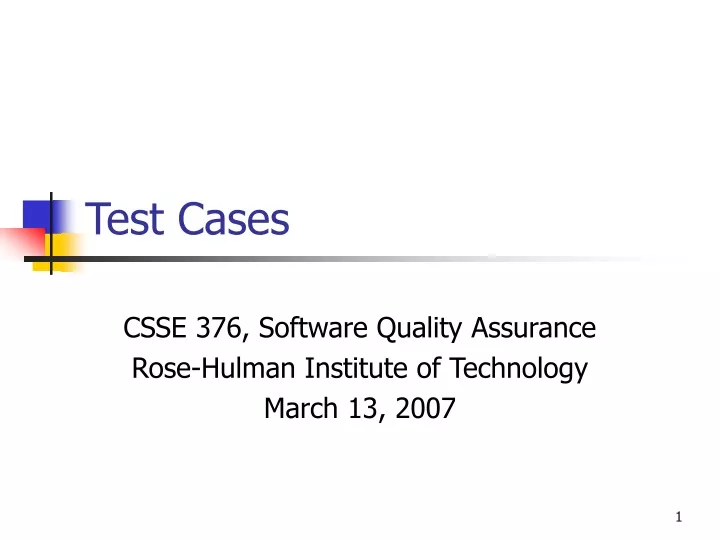 test cases