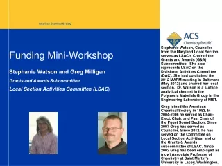 Funding Mini-Workshop