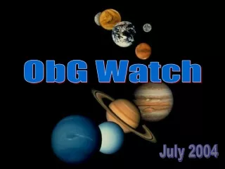ObG Watch