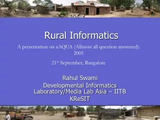 Rural Informatics