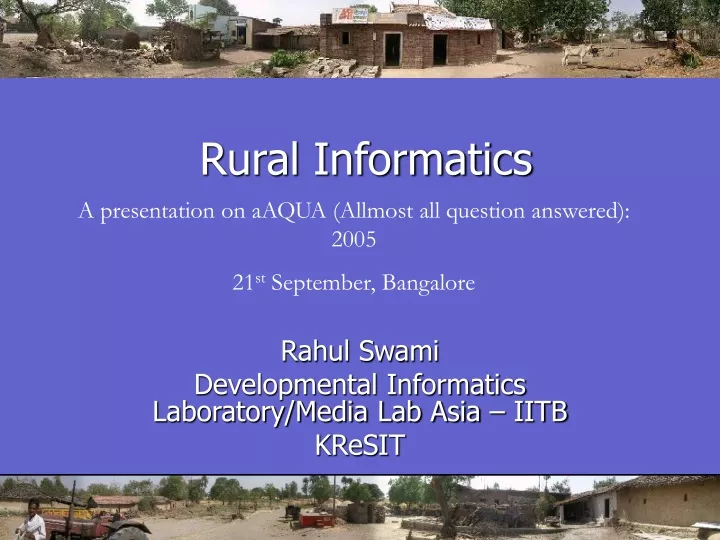 rural informatics