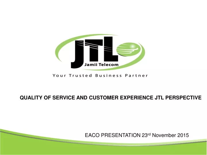 quality of service and customer experience