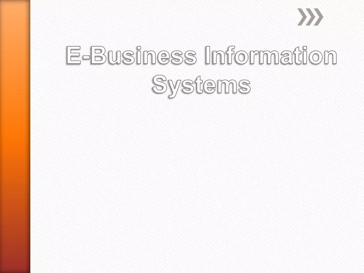 e business information systems