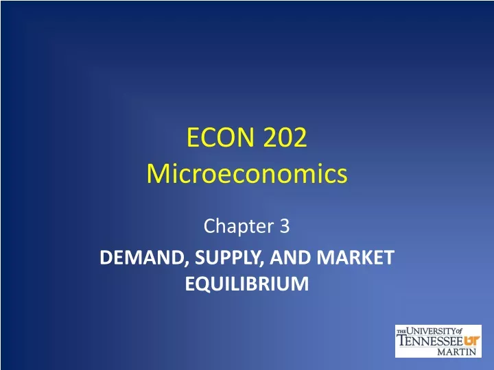 econ 202 microeconomics