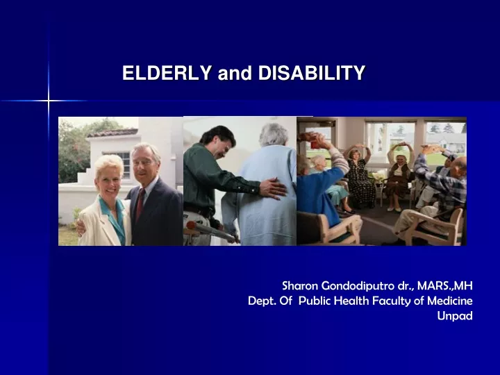elderly and disability