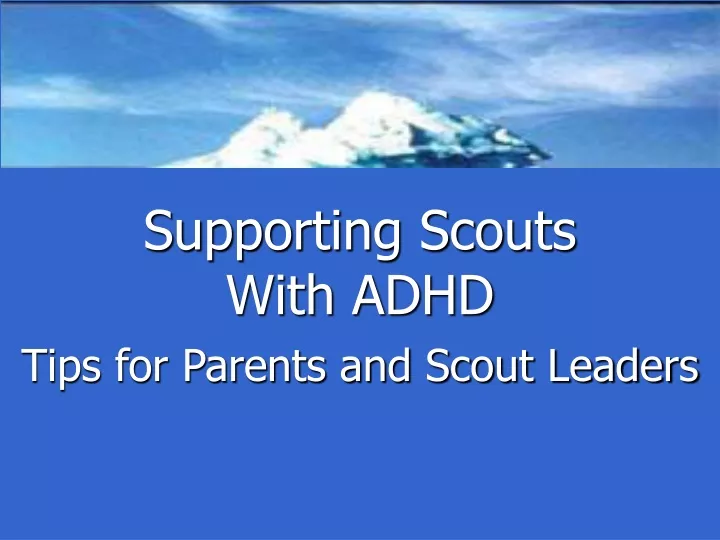 supporting scouts with adhd tips for parents
