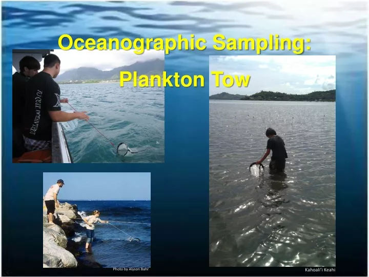 oceanographic sampling plankton tow