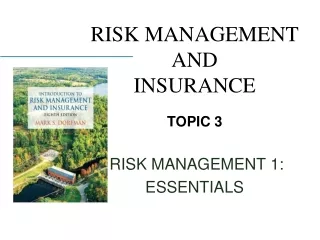 RISK MANAGEMENT  AND  INSURANCE