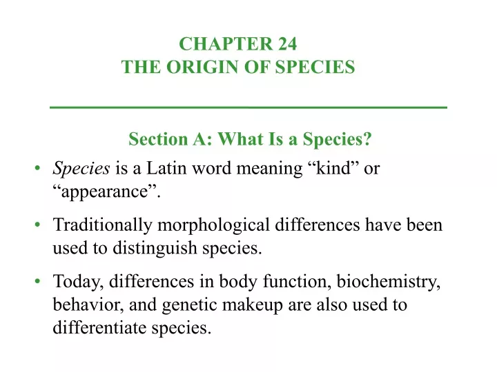 species is a latin word meaning kind