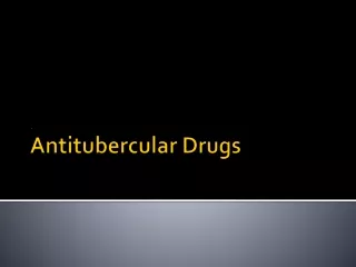 Antitubercular Drugs