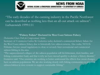 “Fishery Failure” Declared for West Coast Salmon Fishery