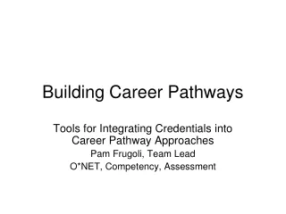 Building Career Pathways