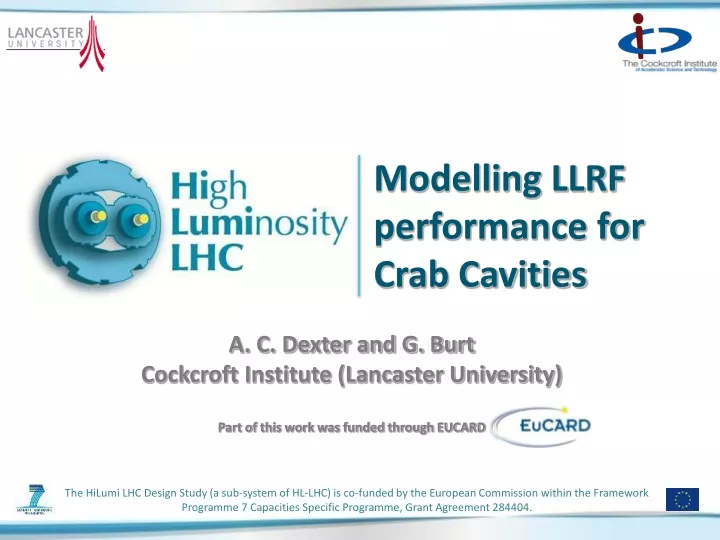 modelling llrf performance for crab cavities