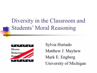 Diversity in the Classroom and Students’ Moral Reasoning
