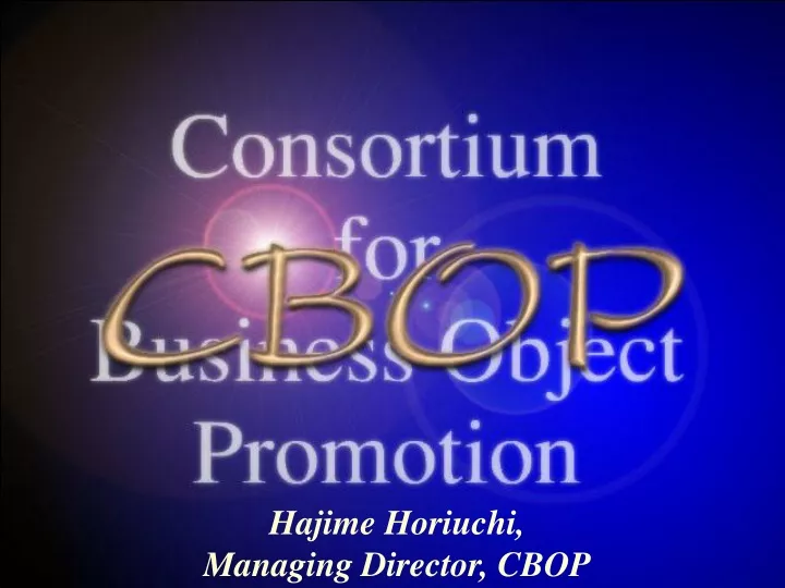 hajime horiuchi managing director cbop