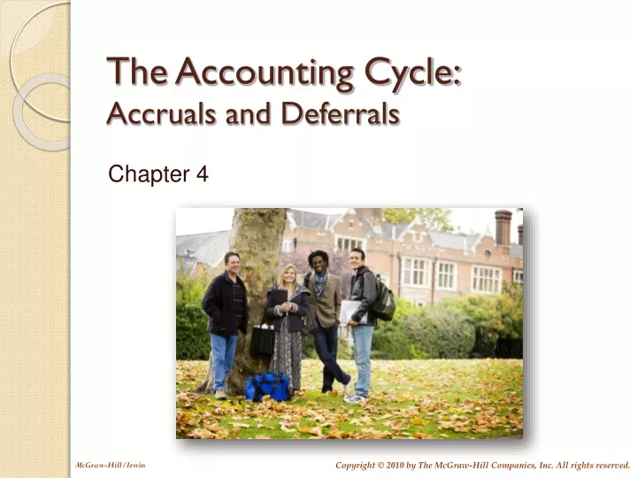 the accounting cycle accruals and deferrals