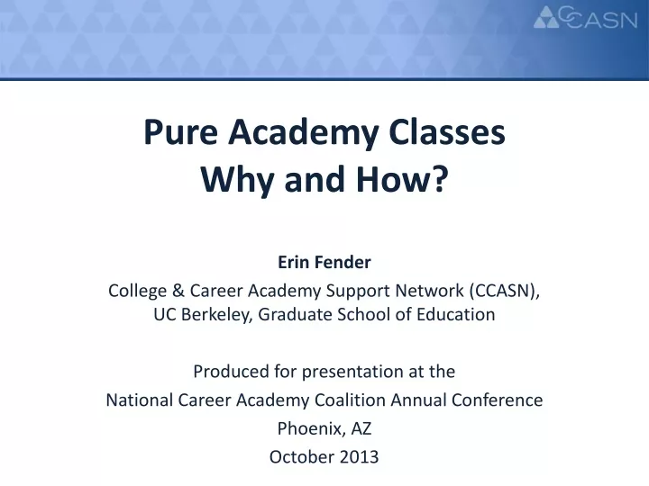 pure academy classes why and how