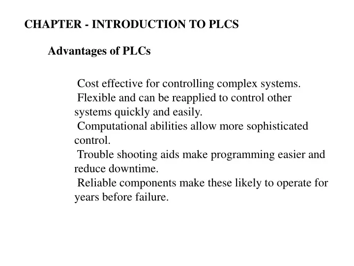 chapter introduction to plcs