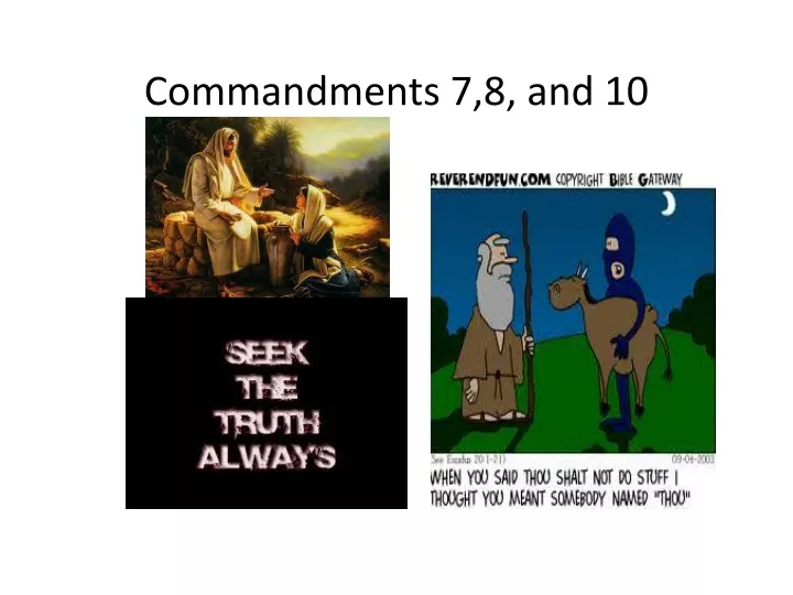 commandments 7 8 and 10