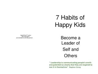 7 Habits of Happy Kids