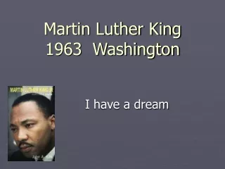 Martin Luther King 1963  Washington