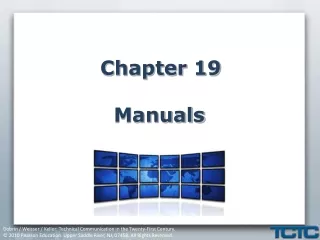 Chapter 19 Manuals