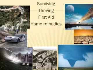 Surviving  Thriving First Aid Home remedies