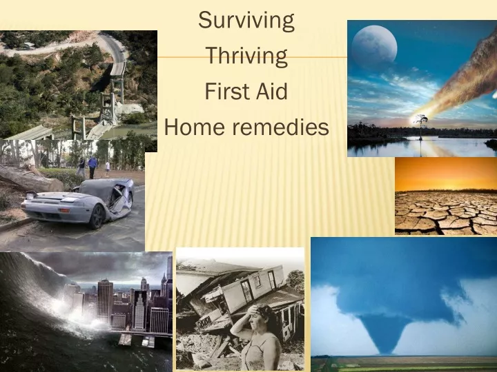surviving thriving first aid home remedies