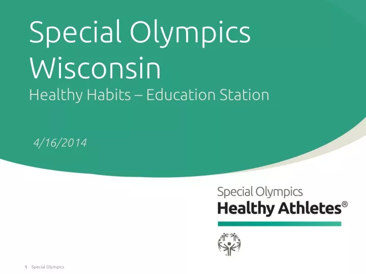 special olympics wisconsin healthy habits education station
