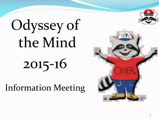 Odyssey of the Mind 2015-16 Information Meeting
