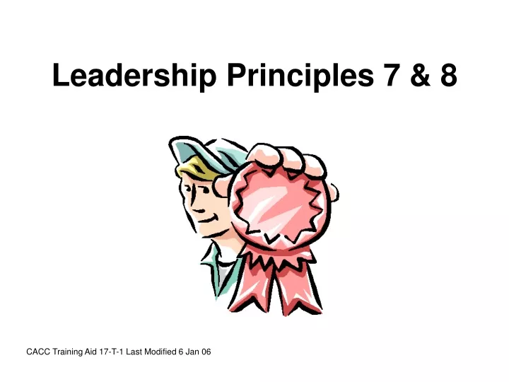 leadership principles 7 8