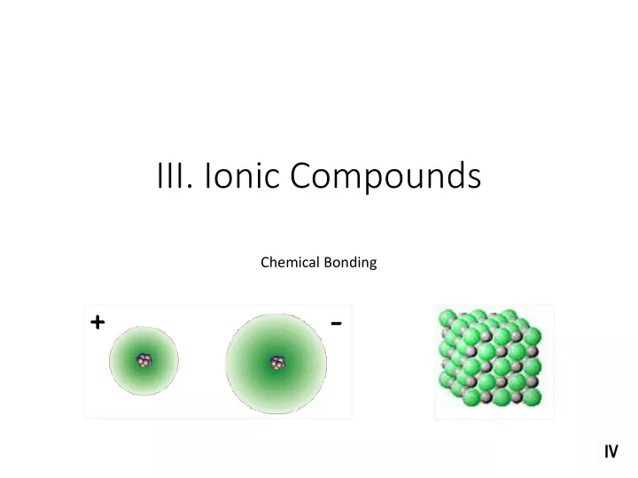 iii ionic compounds