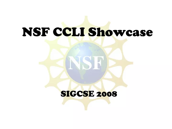 nsf ccli showcase