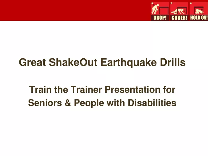 great shakeout earthquake drills train