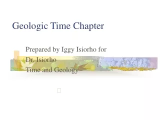 Geologic Time Chapter