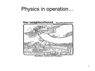 Physics in operation…