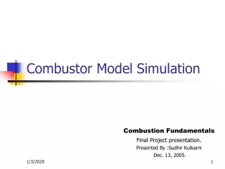 Combustor Model Simulation