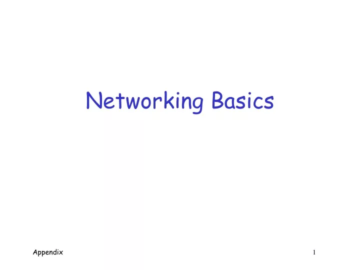networking basics