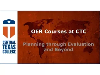 OER Courses at CTC