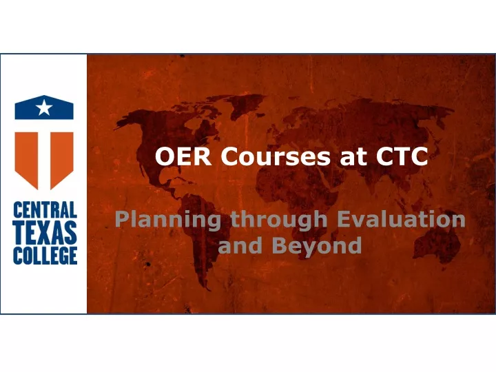 oer courses at ctc