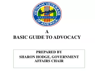 A BASIC GUIDE TO ADVOCACY