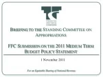 Analysis of South Africa's 2011 Medium Term Budget Policy Statement - slide 1