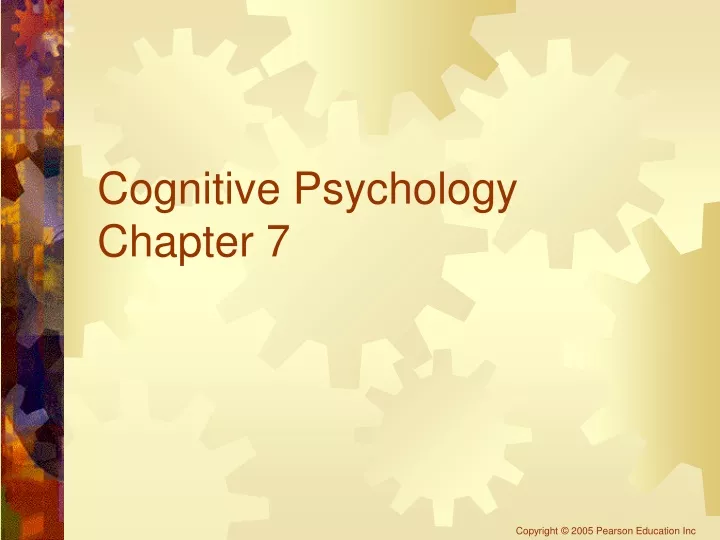 cognitive psychology chapter 7