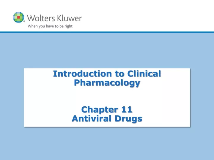 introduction to clinical pharmacology chapter