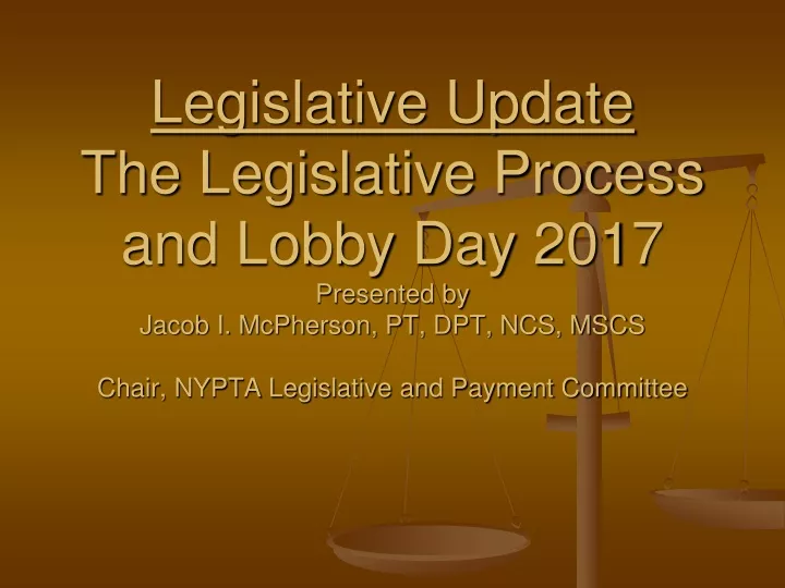 legislative update the legislative process