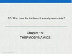 PPT - Chapter 18 The Laws Of Thermodynamics PowerPoint Presentation ...