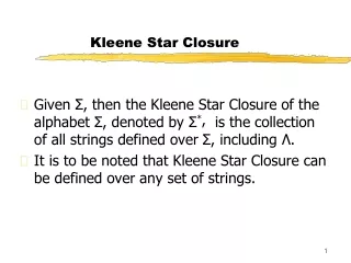 Kleene Star Closure