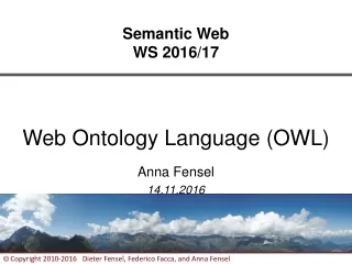 Semantic Web WS 2016/17